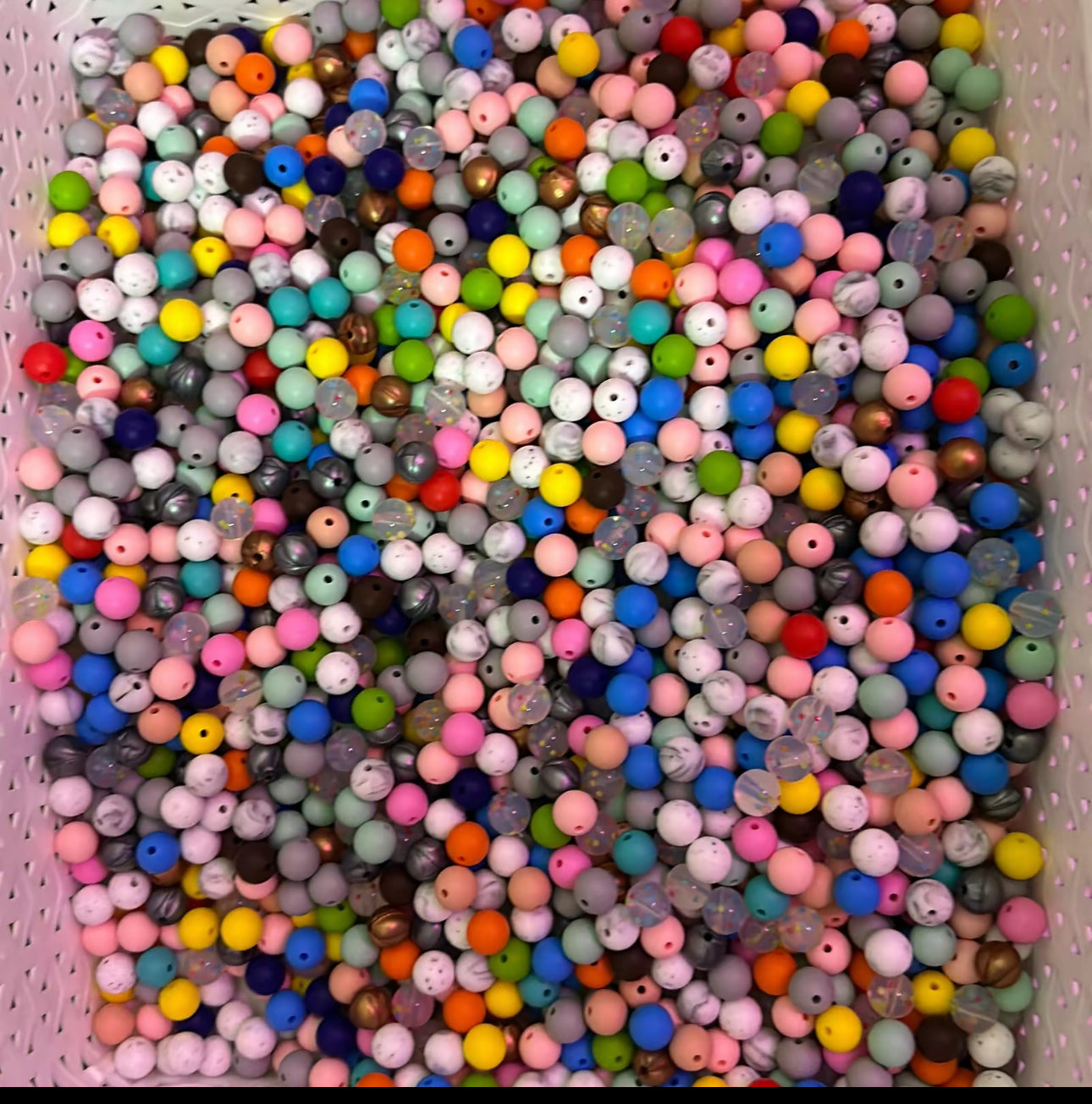 12 mm silicone beads